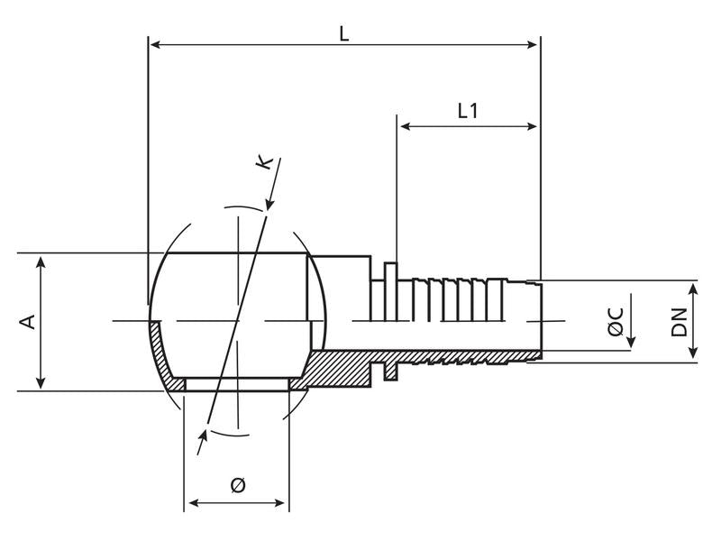 Dicsa Racord 1/2'' x 3/4'' Ø (S.116707)
