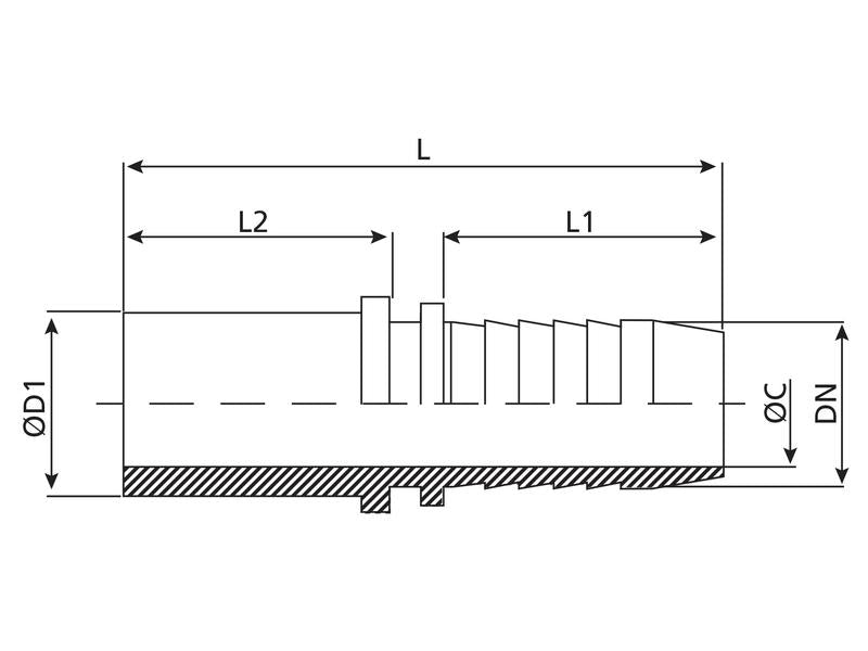 Dicsa Racord 3/8'' x M10 Ø (S.116802)