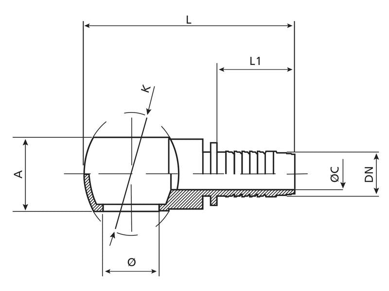 Dicsa Racord 5/16'' x M14 Ø (S.116852)