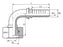 Dicsa Racord 24° 3/8'' x M20 x 1.5 Rosca fêmea 90° (S.116905)