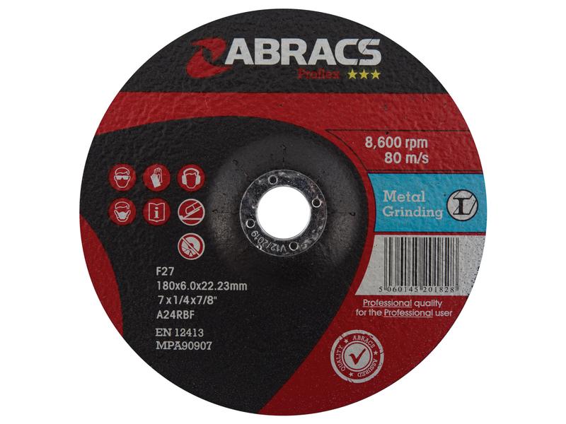 Disco de lixar para metal 178mm x 6mm x 22.23mm A24RBF (S.11748)