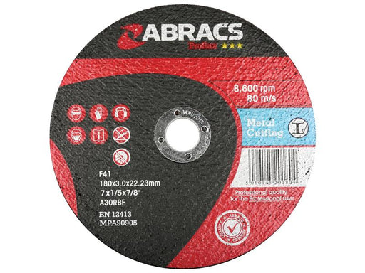 Disco chato de corte de metal Ø178 x 3 x 22.23mm A30RBF (S.11751)