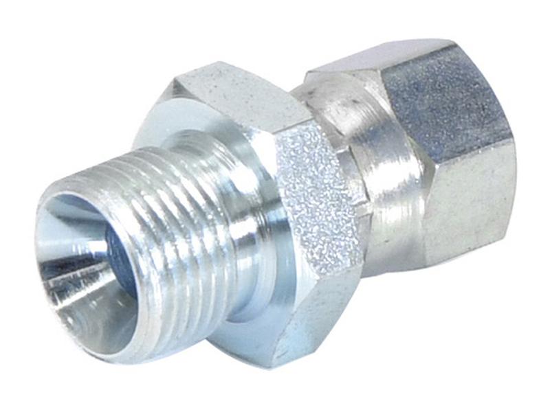 Adaptador hidráulico 3/8'' BSP Macho x 9/16'' JIC Fêmea giratória (S.11833)