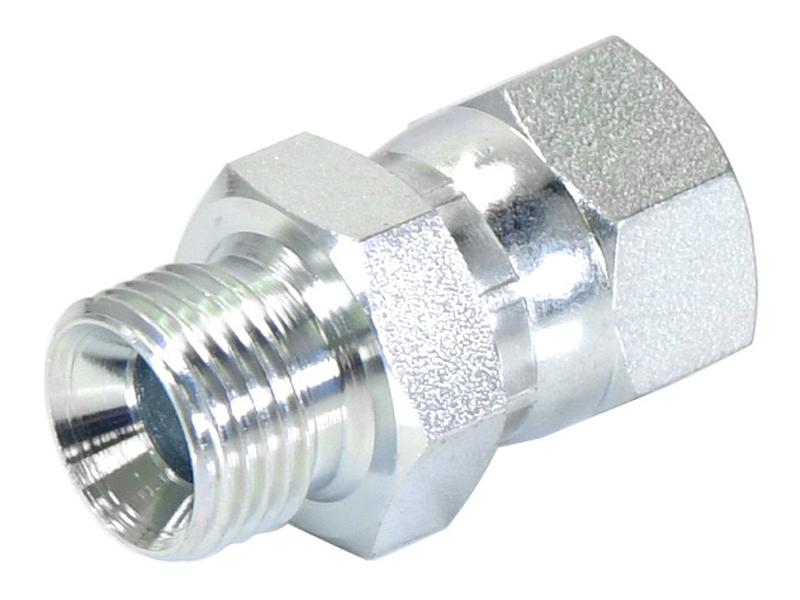 Adaptador hidráulico 1/2'' BSP Macho x 7/8'' JIC Fêmea giratória (S.11834)
