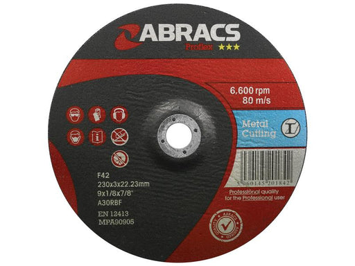 Disco de corte de metal Ø230 x 3 x 22.23mm A30RBF (S.11873)