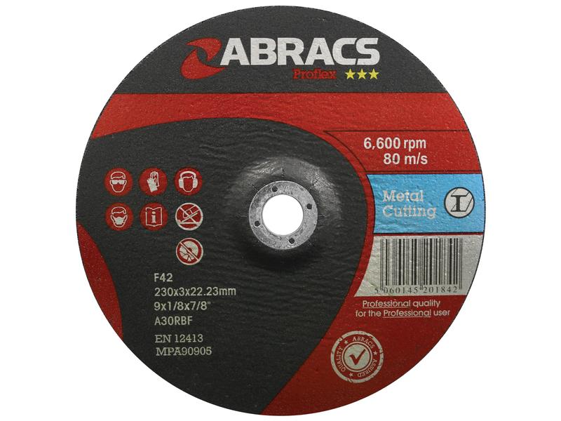 Disco de corte de metal Ø230 x 3 x 22.23mm A30RBF (S.11873)