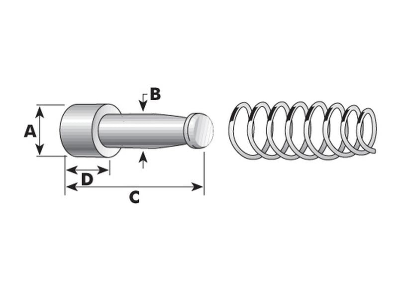 Fecho de cardan - Cavilha Ø:15mm (S.118944)