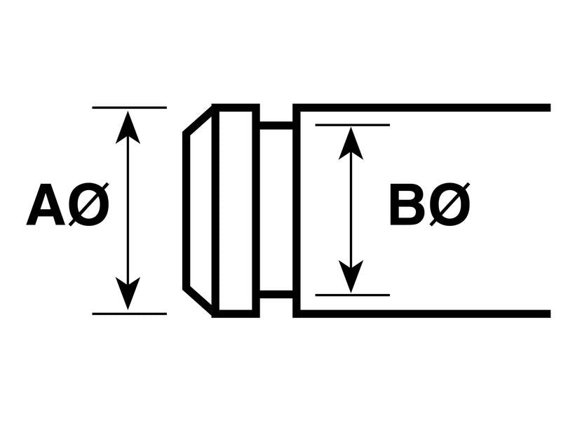 Freio E pol., A Ø 6.35mm B Ø 5.33mm (BS1500) (S.11894)