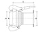 Acoplamento com brida - Curto - Macho 4'' (108mm) x (100mm) (galvanizado) (S.119434)