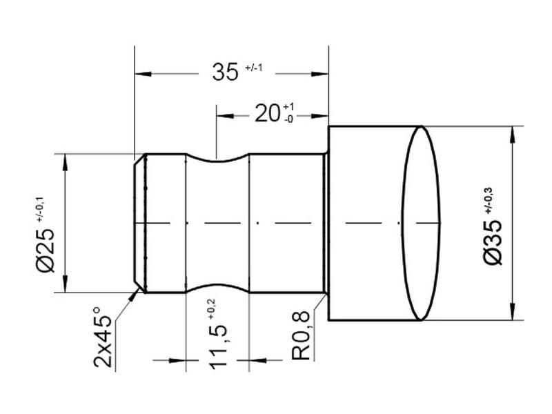 Bico - Direita 1000mm, (Estrela) Aplicavel em: 10049531 (S.119492)