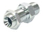 Adaptador hidráulico 3/8'' BSP Macho x 3/8'' BSP Macho Anteparo com porca de bloqueio (S.11955)