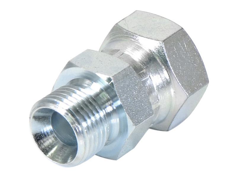 Adaptador hidráulico 1/2'' BSP Macho x 5/8'' BSP Fêmea giratória (S.11964)