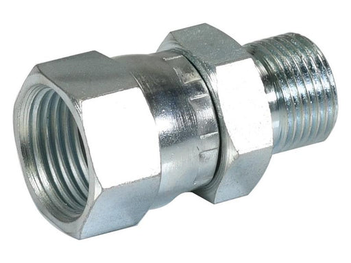 Adaptador hidráulico 3/8'' BSP Macho x 3/4'' JIC Fêmea giratória (S.11966)