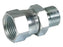 Adaptador hidráulico 3/8'' BSP Macho x 3/4'' JIC Fêmea giratória (S.11966)