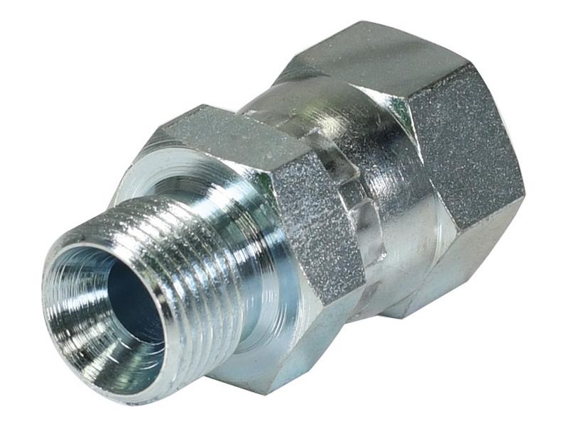 Adaptador hidráulico 3/8'' BSP Macho x 3/4'' JIC Fêmea giratória (S.11966)