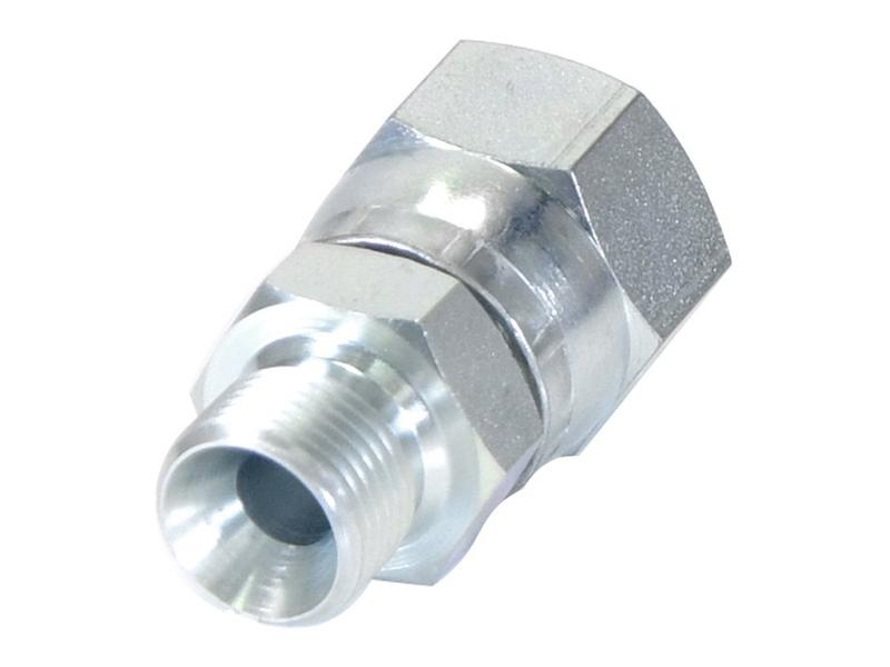 Adaptador hidráulico 3/8'' BSP Macho x 7/8'' JIC Fêmea giratória (S.11967)