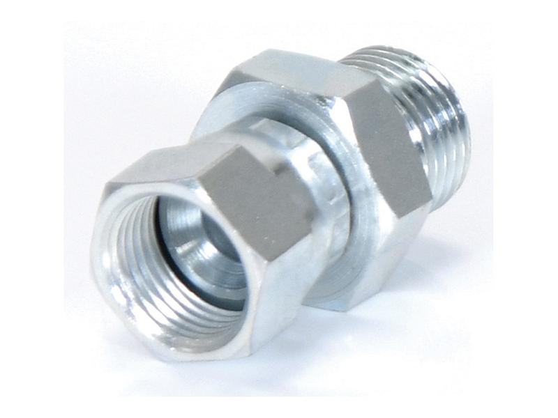 Adaptador hidráulico 3/4'' BSP Macho x 7/8'' JIC Fêmea giratória (S.11969)