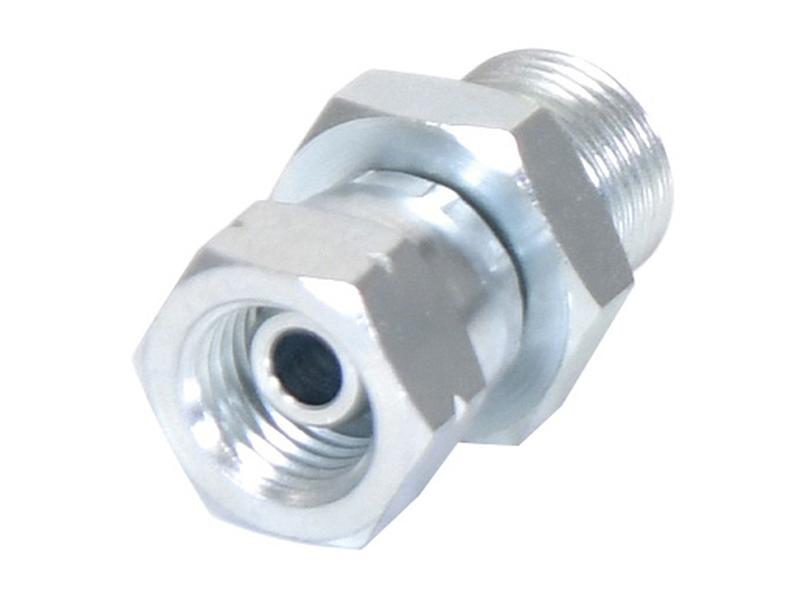 Adaptador hidráulico 3/8'' BSP Macho x M14 x 1.50 Métrica Fêmea giratória (S.11970)