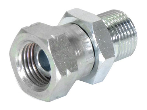 Adaptador hidráulico 3/8'' BSP Macho x M16 x 1.50 Métrica Fêmea giratória (S.11971)