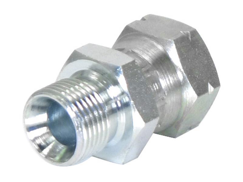 Adaptador hidráulico 3/8'' BSP Macho x M16 x 1.50 Métrica Fêmea giratória (S.11971)
