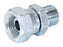 Adaptador hidráulico 3/8'' BSP Macho x M18 x 1.50 Métrica Fêmea giratória (S.11972)