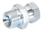 Adaptador hidráulico 1/2'' BSP Macho x M14 x 1.50 Métrica Fêmea giratória (S.11974)