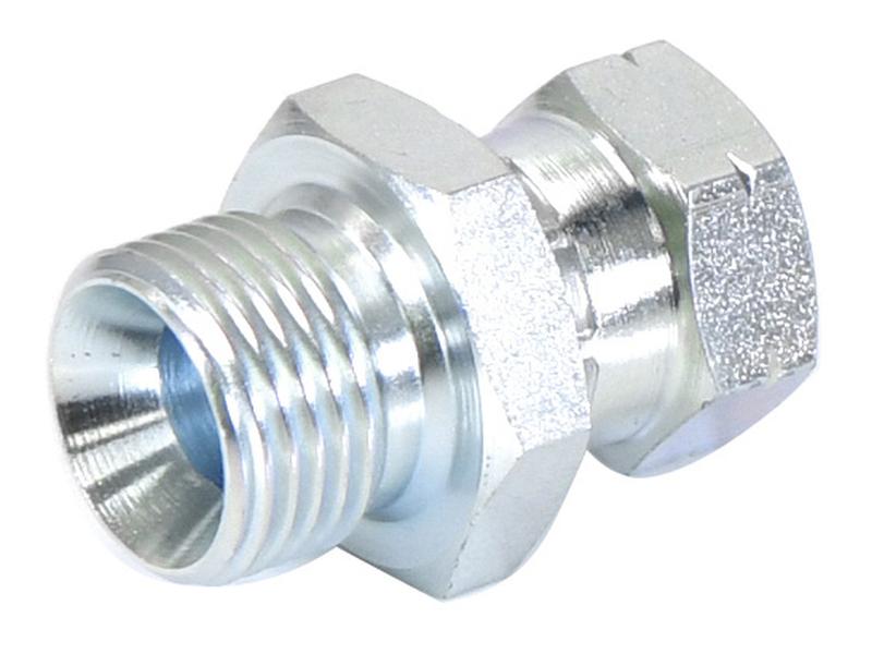 Adaptador hidráulico 1/2'' BSP Macho x M14 x 1.50 Métrica Fêmea giratória (S.11974)