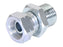 Adaptador hidráulico 1/2'' BSP Macho x M18 x 1.50 Métrica Fêmea giratória (S.11976)