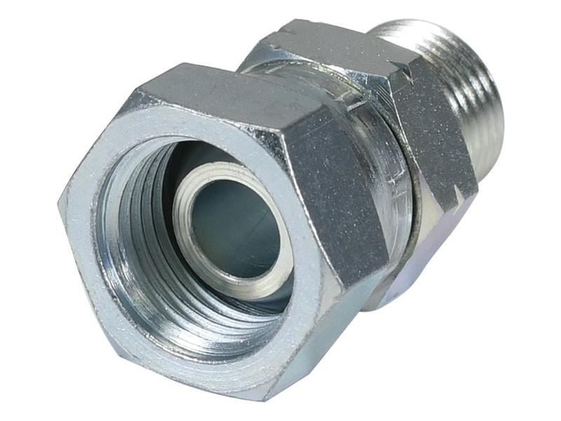 Adaptador hidráulico M18 x 1.50 Métrica Macho x 1/2'' BSP Fêmea giratória (S.11981)