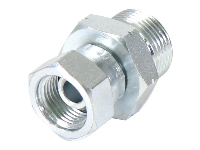 Adaptador hidráulico M22 x 1.50 Métrica Macho x 3/8'' BSP Fêmea giratória (S.11982)