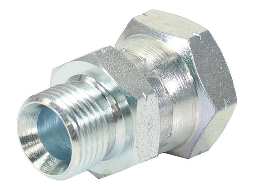 Adaptador hidráulico M18 x 1.50 Métrica Macho x M20 x 1.50 Métrica Fêmea giratória (S.11988)