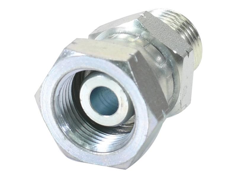 Adaptador hidráulico M18 x 1.50 Métrica Macho x M20 x 1.50 Métrica Fêmea giratória (S.11988)