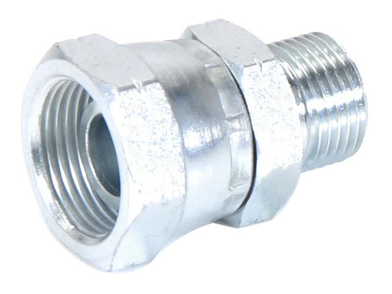 Adaptador hidráulico M18 x 1.50 Métrica Macho x M20 x 1.50 Métrica Fêmea giratória (S.11989)