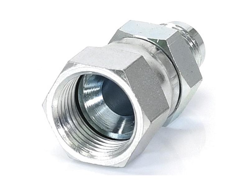 Adaptador hidráulico 9/16'' JIC Macho x 3/4'' JIC Fêmea giratória (S.11999)