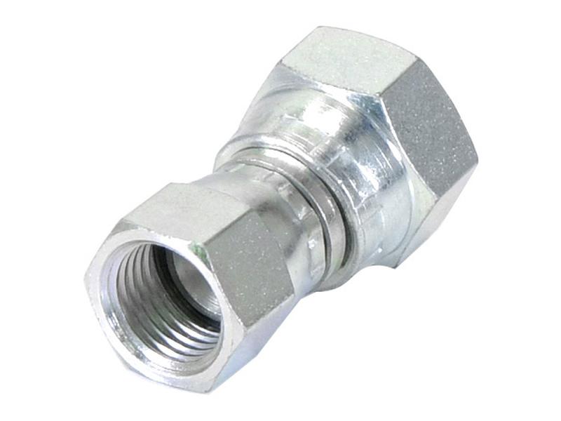 Adaptador hidráulico 3/8'' BSP Fêmea giratória x 9/16'' JIC Fêmea giratória (S.12007)
