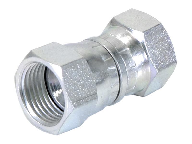 Adaptador hidráulico 3/8'' BSP Fêmea giratória x 3/4'' JIC Fêmea giratória (S.12008)