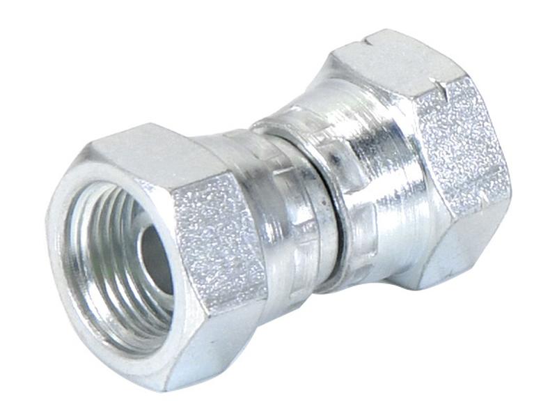Adaptador hidráulico 3/8'' BSP Fêmea giratória x M16 x 1.50 Métrica Fêmea giratória (S.12012)