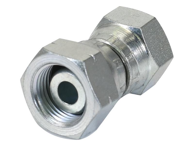 Adaptador hidráulico 3/8'' BSP Fêmea giratória x M18 x 1.50 Métrica Fêmea giratória (S.12013)