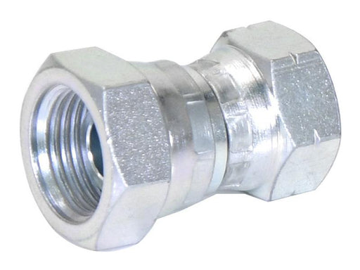 Adaptador hidráulico 1/2'' BSP Fêmea giratória x M18 x 1.50 Métrica Fêmea giratória (S.12016)