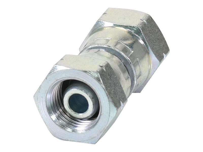 Adaptador hidráulico M14 x 1.50 Métrica Fêmea giratória x M14 x 1.50 Métrica Fêmea giratória (S.12021)