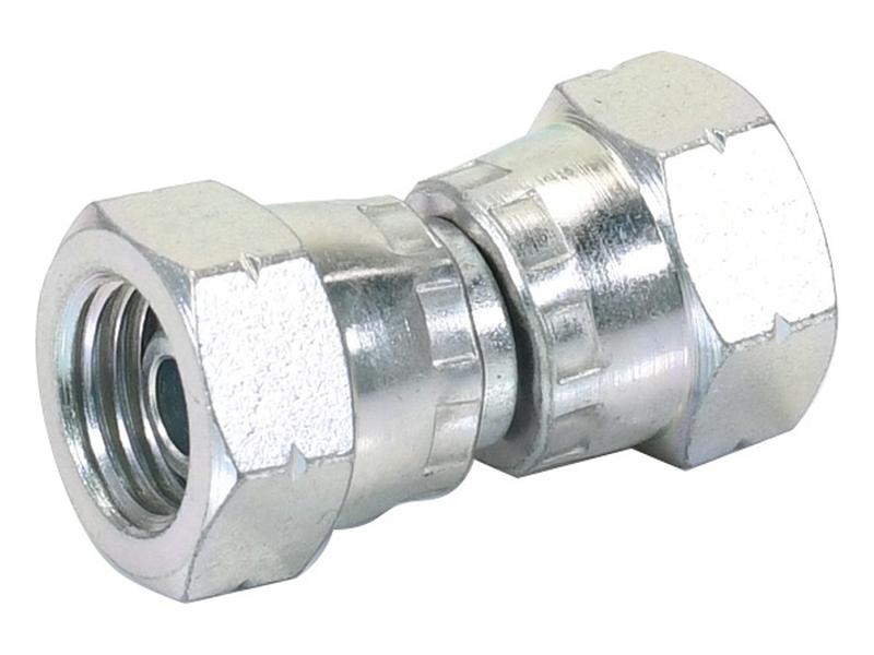 Adaptador hidráulico M14 x 1.50 Métrica Fêmea giratória x M14 x 1.50 Métrica Fêmea giratória (S.12021)