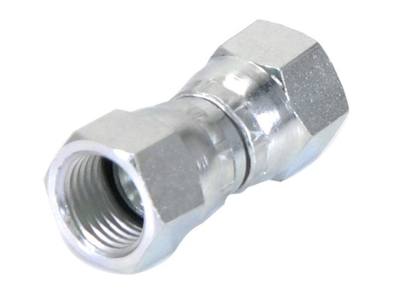Adaptador hidráulico 9/16'' JIC Fêmea giratória x 9/16'' JIC Fêmea giratória (S.12030)
