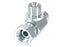 Peça hidráulica em T 3/8'' BSP Macho x 3/8'' BSP Fêmea giratória x 3/8'' BSP Macho (S.12036)