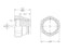 Adaptador hidráulico 1/2'' BSP Tampa de vedação giratória (S.12041)