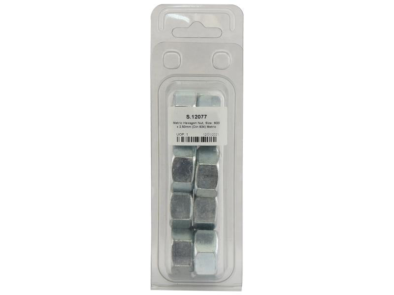 Agripak 10 un. Porca sextavada Mt M20x2.50mm (S.12077)