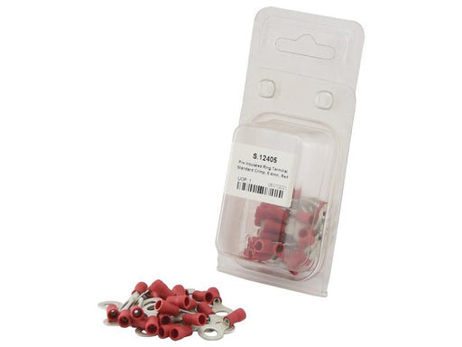 Agripak 25 un. Terminal, 6.4mm, Vermelho (S.12405)