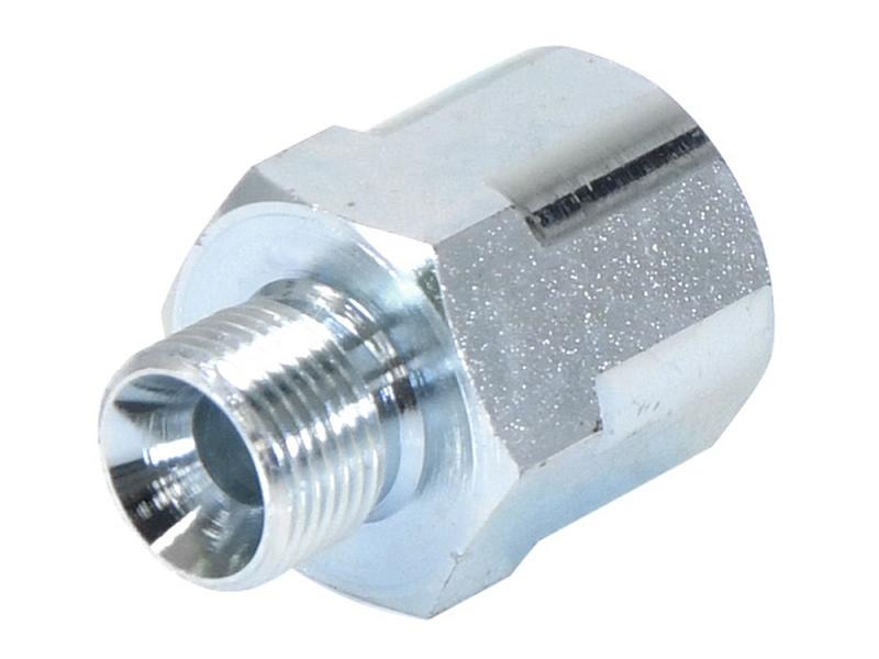 Adaptador hidráulico 3/8'' BSP Macho x 1/2'' BSP Fixo Fêmea (S.12463)