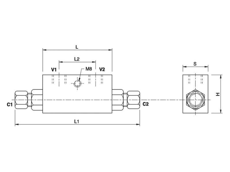 Valvula de retenção 3/8 (S.12721)