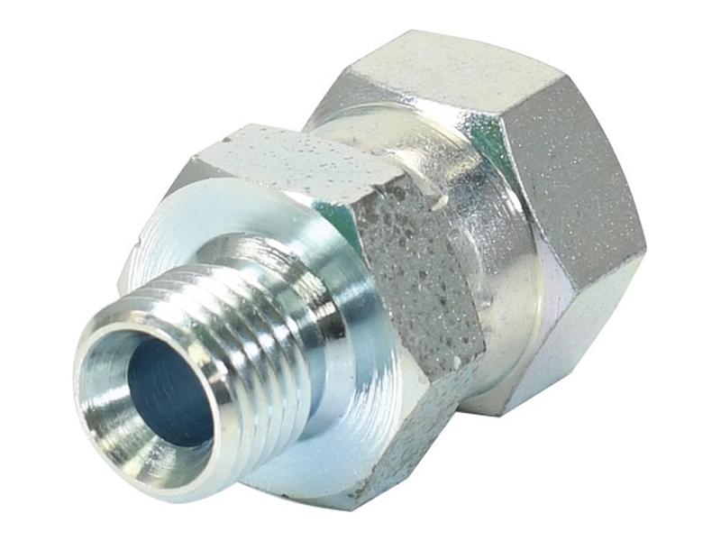 Adaptador hidráulico M14 x 1.50 Métrica Macho x 3/8'' BSP Fêmea giratória (S.12768)