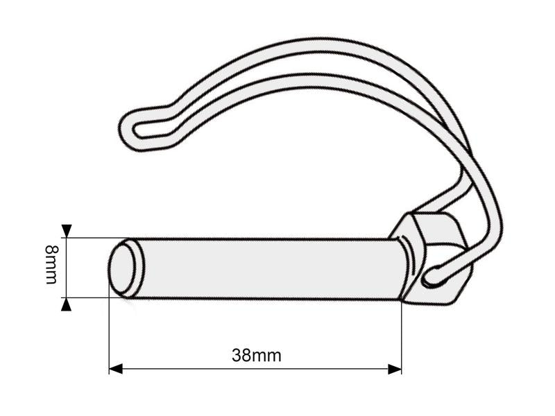 Cavilha Ø8mm x 38mm (S.12795)